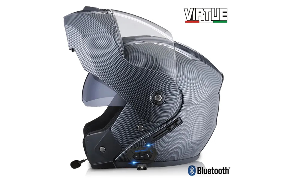 Electric Motorcycle Helmet Men's And Women's Four Season Full Helmet Double Lens Bluetooth Uncovered Helmet