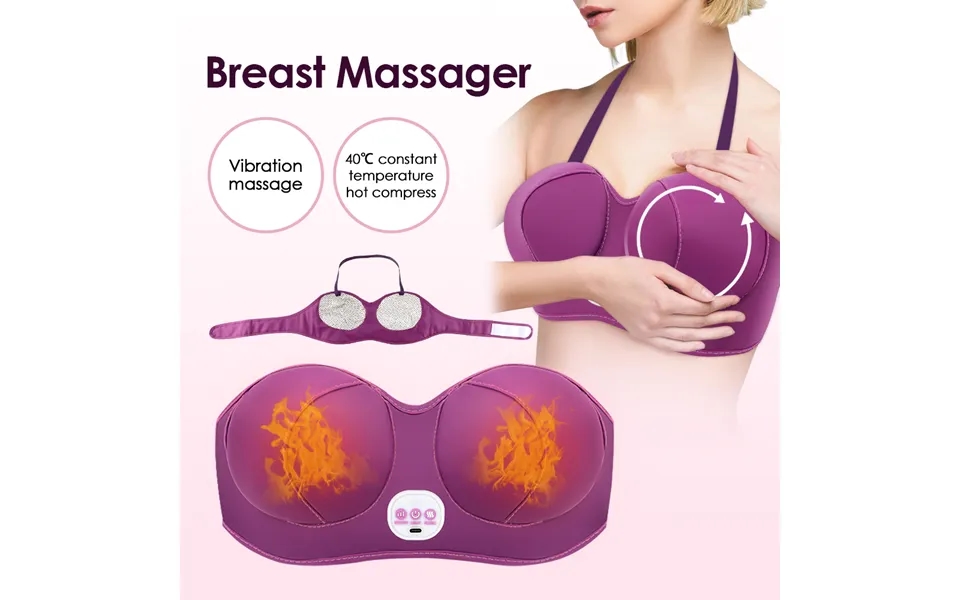 Enlarging Massager 3-speed Vibration Hot Compress Toma Augmentation Massage Bra Unclogs Breast Meridians