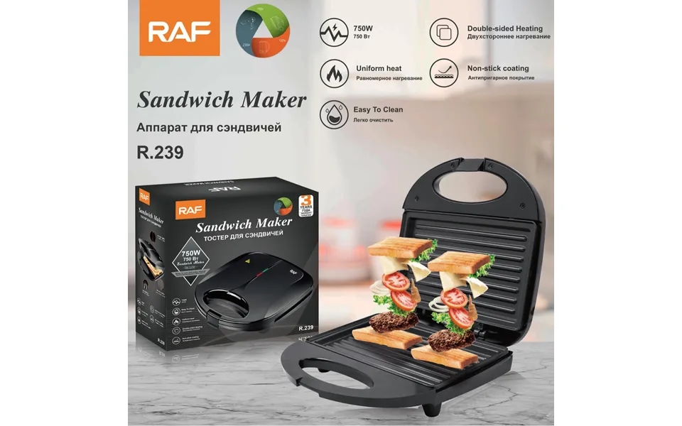 European Standard Household Multifunctional Toaster - Light Breakfast Sand Double-sided Heated Steak Hine