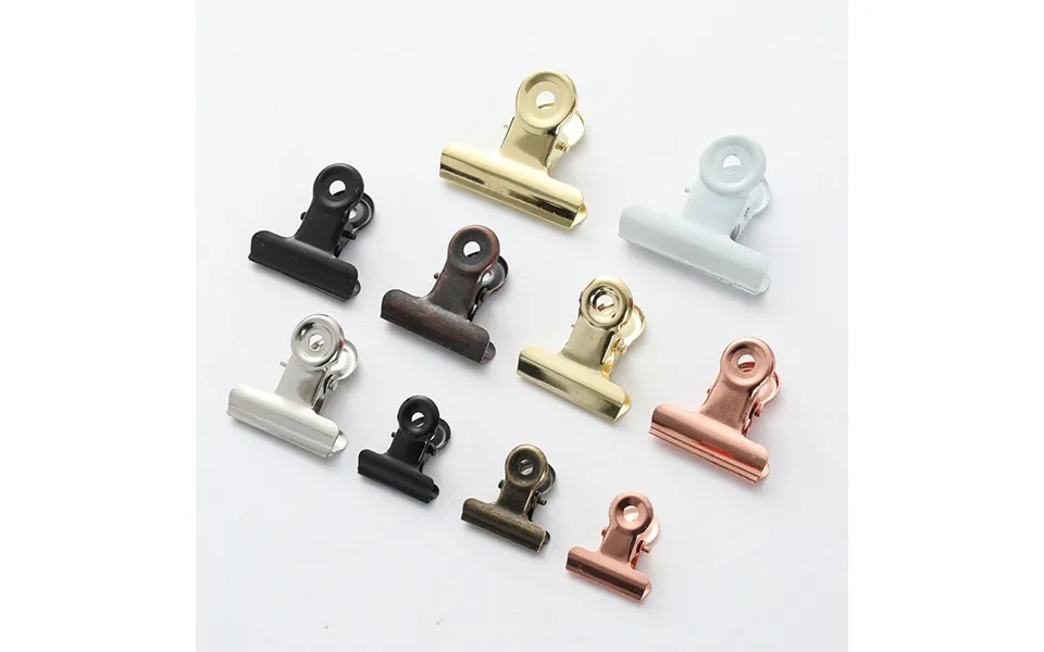 Factory Stationery Metal Clip Rose Gold Clip Office Documents Bill Clip Stationery Book Clip Mountain-shaped Book Clip