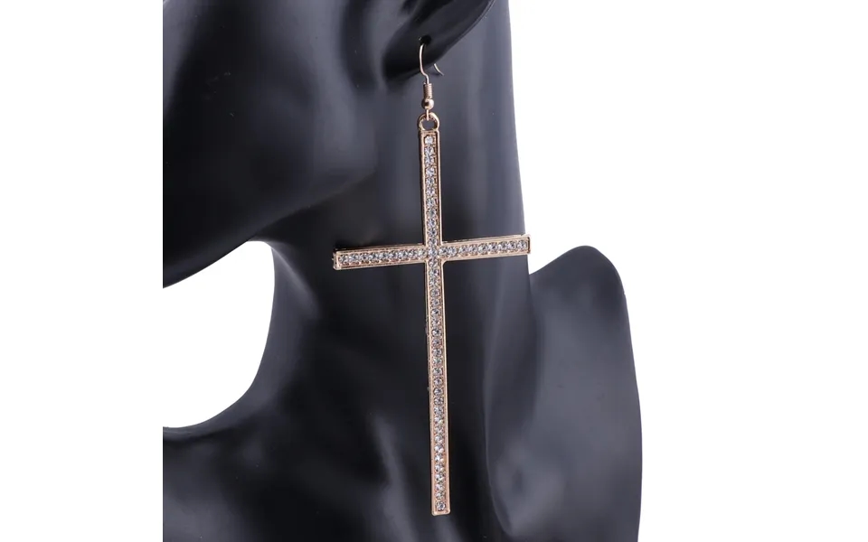 Fashion Long Tassel Crystal Cross Earrings For Women Girls Shiny Accessories Earrings Jewelry Gifts Party