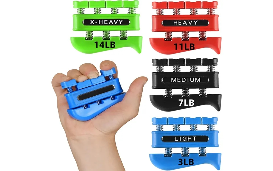 Finger Strengthener Finger Exerciser For Forearm And Hand Strengthener Hand Grip Workout Equipment For Musician Rock Cli