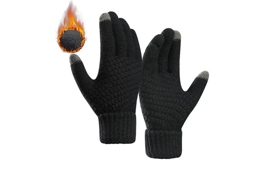 Finger Winter Autumn Warm Thick Men Women Unisex Knitted Full Solid Fashion Thicken Mittens Sport Outdoor