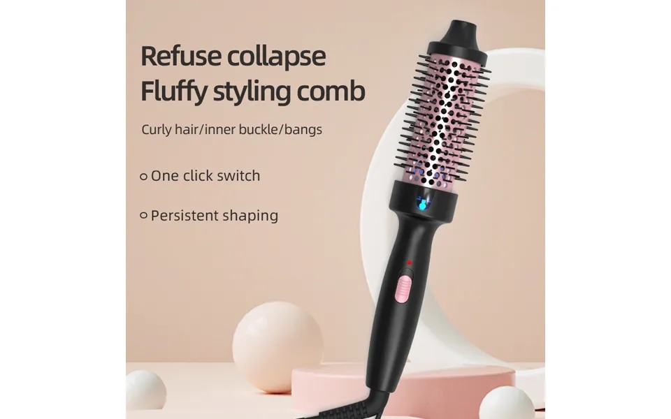 Fluffy Curly Hair Comb Tube Comb Electric Curling Comb Long And Short Hair Care Electric Heating Comb Fluffy Perm Curly