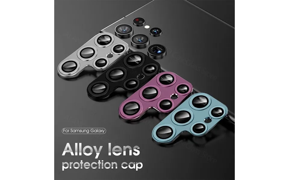 For Samsung Galaxy S22 Ultra Full Cover Camera Lens Protector Tempered Glass For Samsung S22 Plus Metal Camera Lens Film