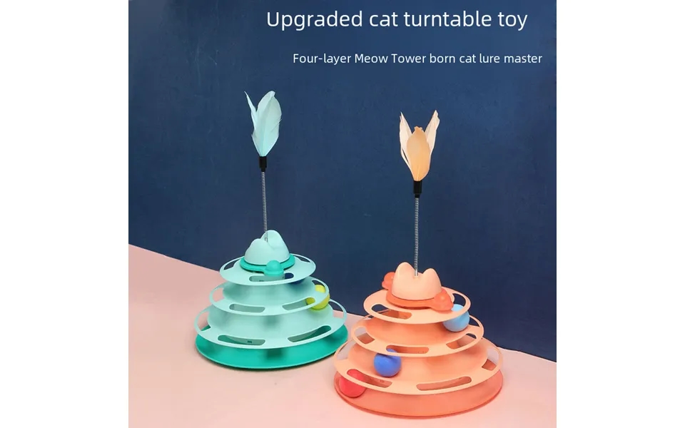 Four-layer Cat Turntable Cat Toys For Self-entertainment And Relaxation - Interactive Cat Toys