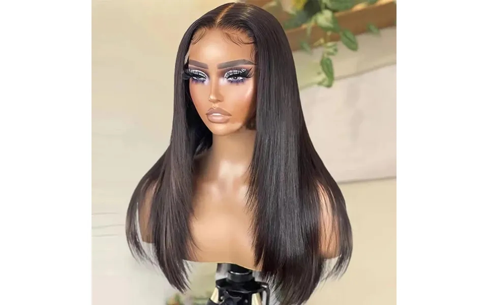 Front Lace Wig Fashion Mid-point Bangs Wig Female Long Hair Natural Repair Collarbone Straight Hair Wig Headgear