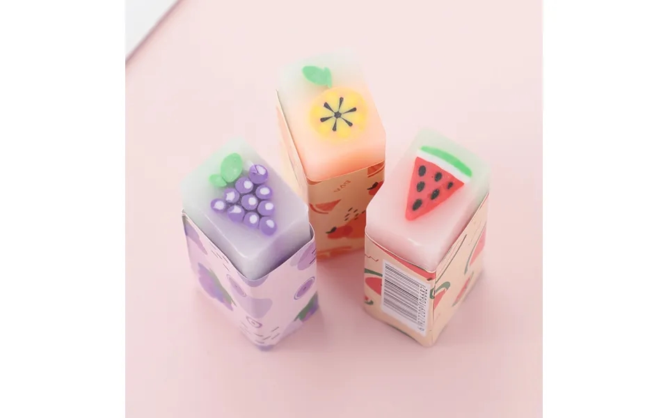 Fruit-scented Erasers For Kids - Non-toxic Pvc, Fun Fruit Shapes, Clean Erasing, No Residue, 36-pack