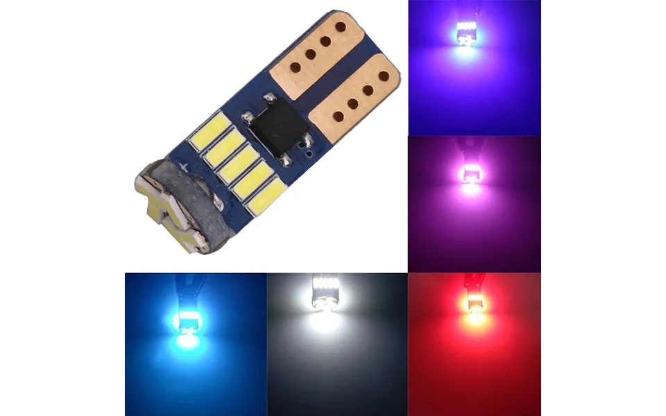 Fuzhongfu T10 4014 W5w Led Canbus Error Free Car Wedge License Plate Led Light Lamp Bulb