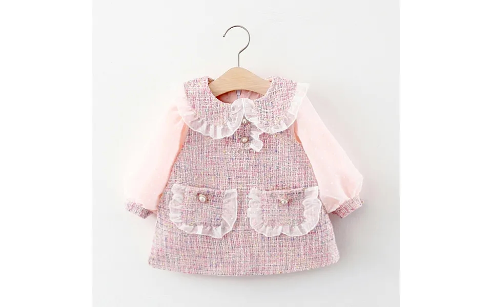 Girls Small Fragrance Dress Autumn Baby Girls Long Sleeve Children's Dress