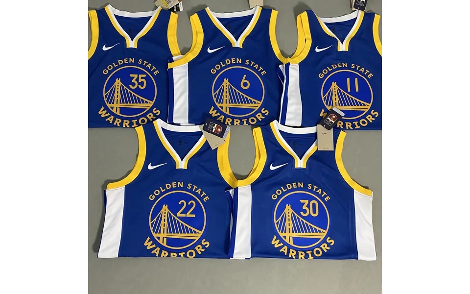 Golden State Warriors Adults Men's V-neck Away Curry 30 Thompson 11 Durant 35 Basketball Jersey All Sizes Blue