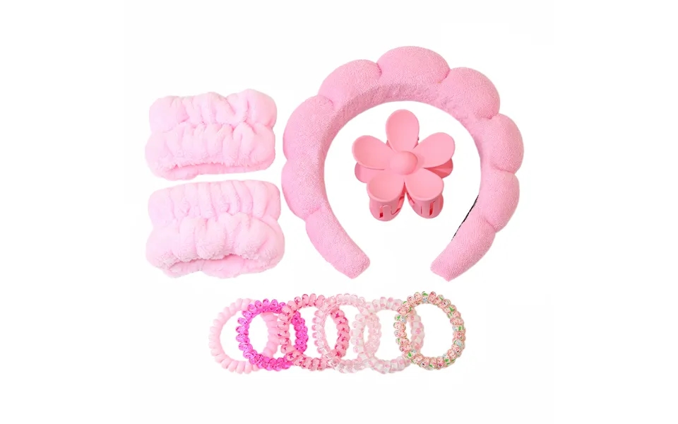 Guanyang Cross-border Hit 10-piece Set Face Wash Headband Cloud Headband Female Simple Women's Hair Band Hair Grabbing S