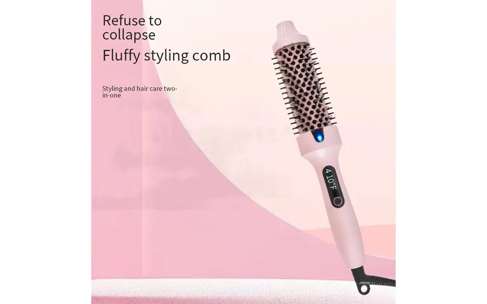 Hair Curler Fluffy Comb Curling Iron 38mm Electric Curling Straight Hair Comb Multi Function Two In One Hair Straightene