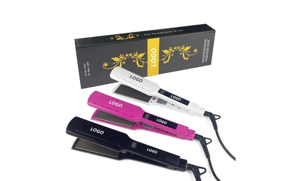 Hair Curler Splint Dual Use Straight Hair Clip Hair Straightening Splint Dry And Wet Temperature Adjustment Perm Can Det