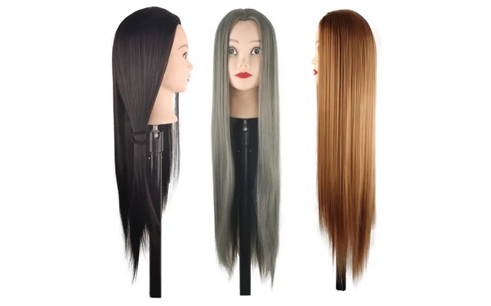 Hair Extensions & Wigs Wig Head Model Hairdressing Practice Hair Makeup Simulation Hair Braided Doll Head High Temperatu