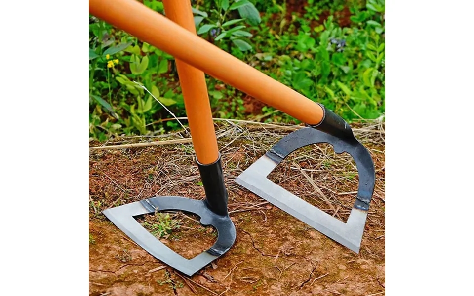 Handheld Hollow Hoe Thickened Manganese Steel Agricultural Weeding Hoe Planting Vegetable Gardening Loosening Soil Weedi