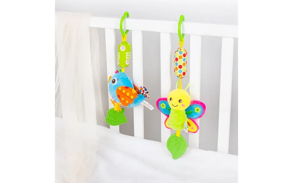Happy Monkey Newborn Comfort Toy Bed Hanging Baby Toy Cartoon Wind Chime Car Hanging Accessories Baby Bed Bell
