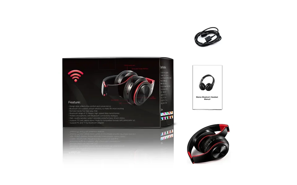 Headphones Bluetooth Headset Earphone Wireless Headphones Stereo Foldable Sport Earphone Microphone Handfree Mp3 Player