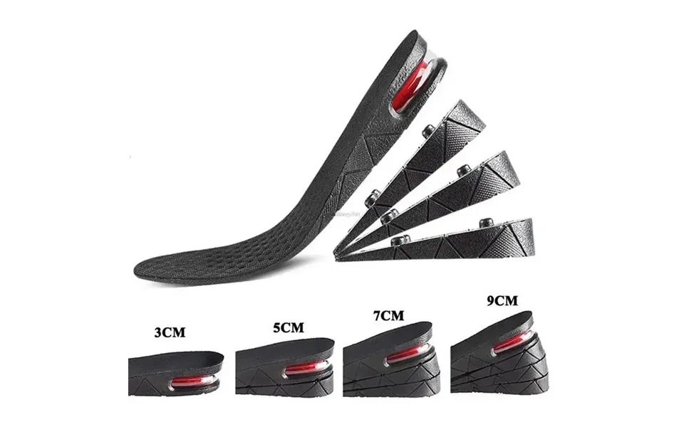 Height Increase Insoles Air Shoe Cushion Lift Insert Men Women 3-9cm Invisible Variable Insole Adjustable Cut Taller