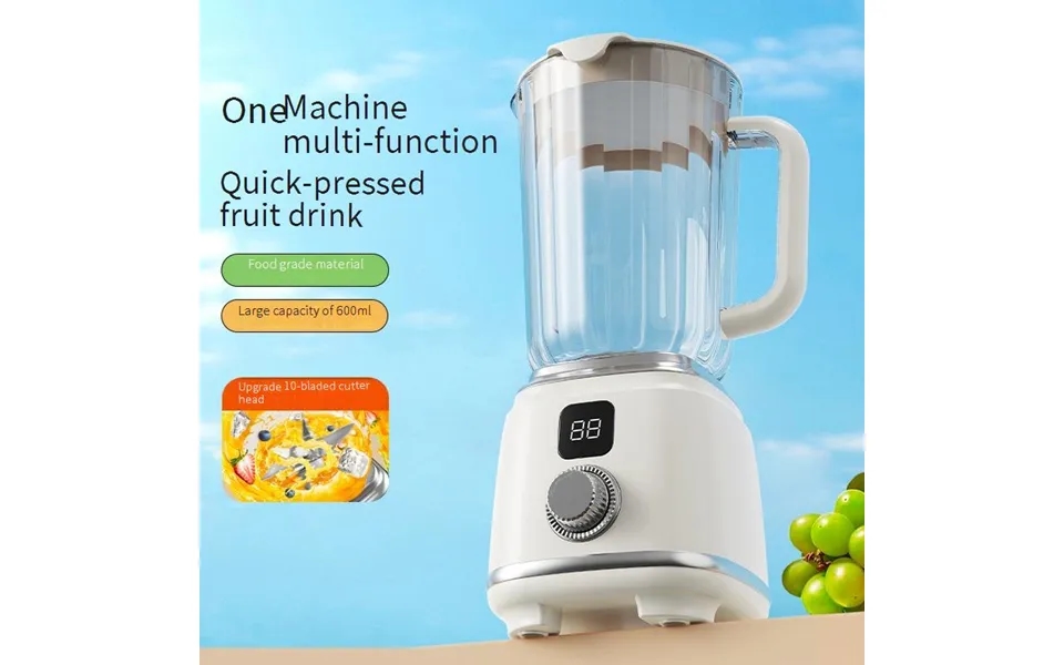 High-speed 22000 Rpm Juicer Blender - 5-blade Stainless Steel Professional Juice Extractor With 1500ml Large Capacity, B