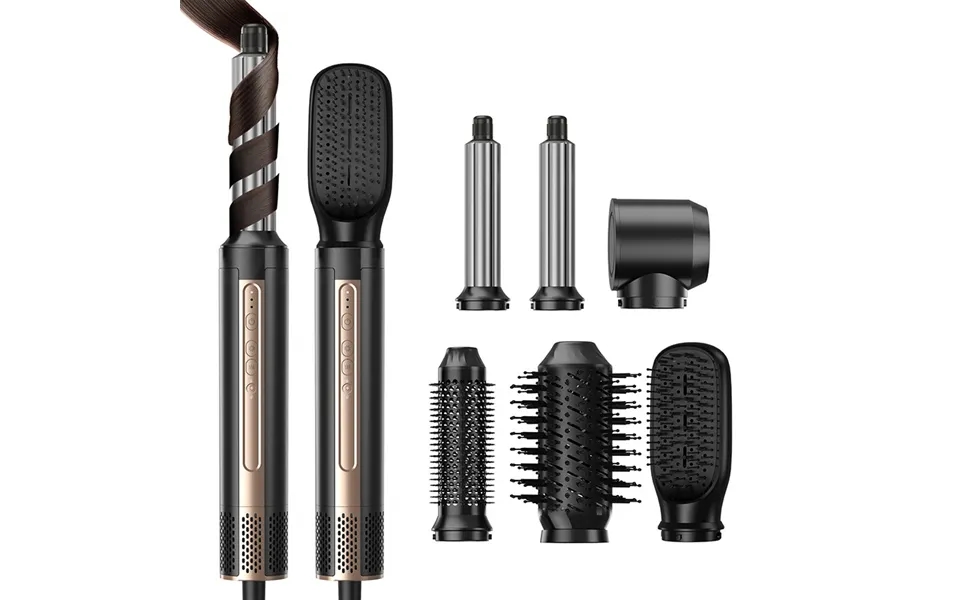 High-speed Six-in-one Hot Air Comb Household High-power Hair Dryer Comb Straight Curling Blow Multi-functional Curling I
