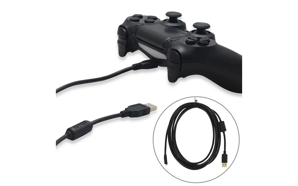 Hitech 300cm Charging Cable For Ps4 Controller Usb Charger Wireless Joystick Game Lead
