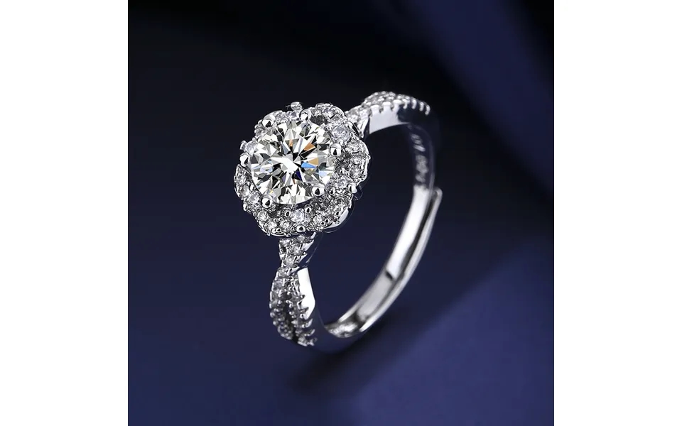 Hot Selling Fashion Open Mouth Design In Japan And South Korea - Micro Inlaid With Diamond Button Wall Plum Blossom