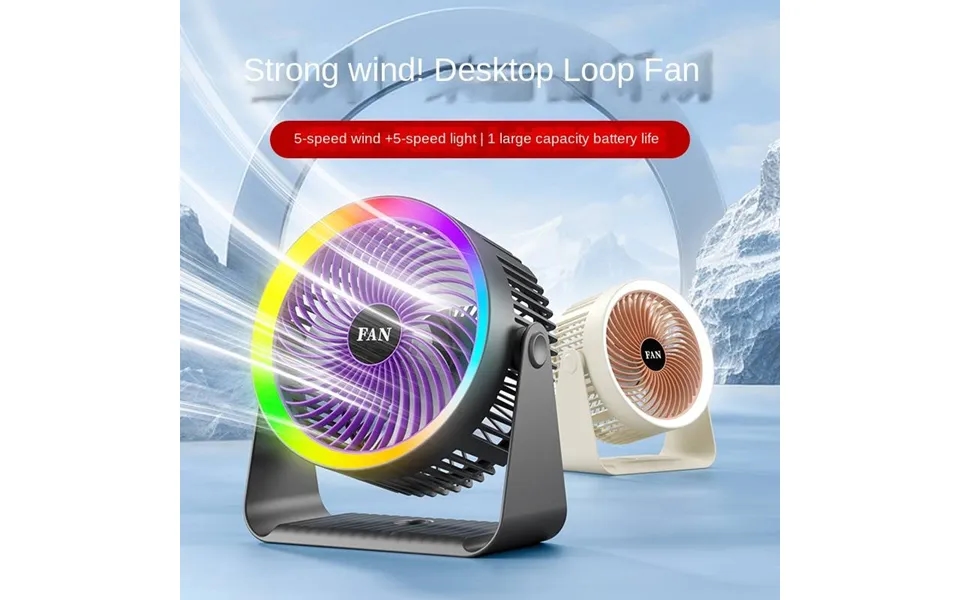 Huaxing Mobile Circulation Fan Hh-001 Atmosphere Light Style