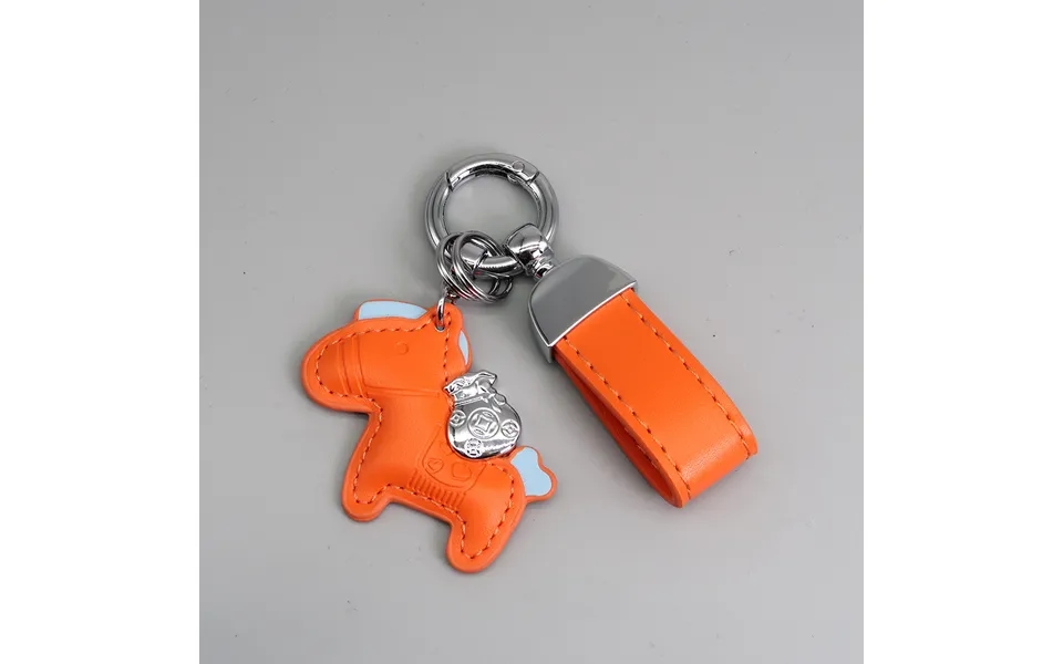 Immediately Get Rich Bracelet Keychain Leather Cartoon Pony Pendant Couple Bag Net Celebrity Car Keychain