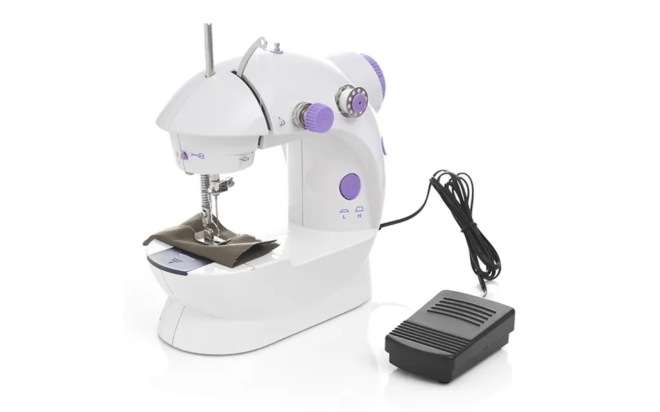 Inne Electric Sewing Machine Mini Home Small Double Speed Household Portable Night Light Foot Pedal Straight Two Thread