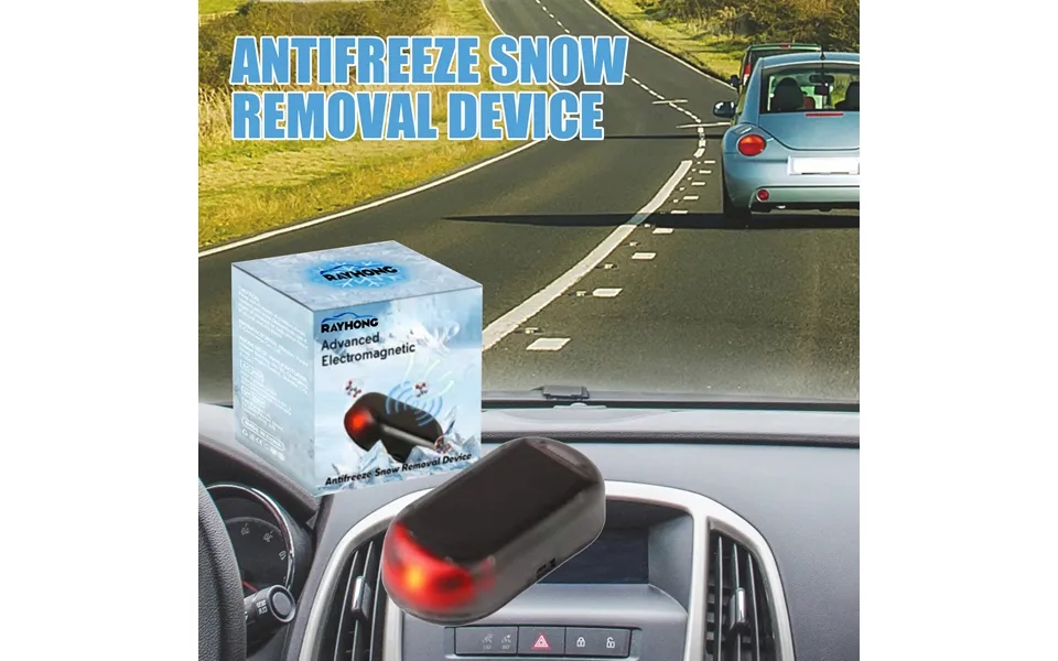 Interference With Anti-freeze Device Car Window Glass Winter Snow And Ice Cover Interference With Anti-freeze And Snow D