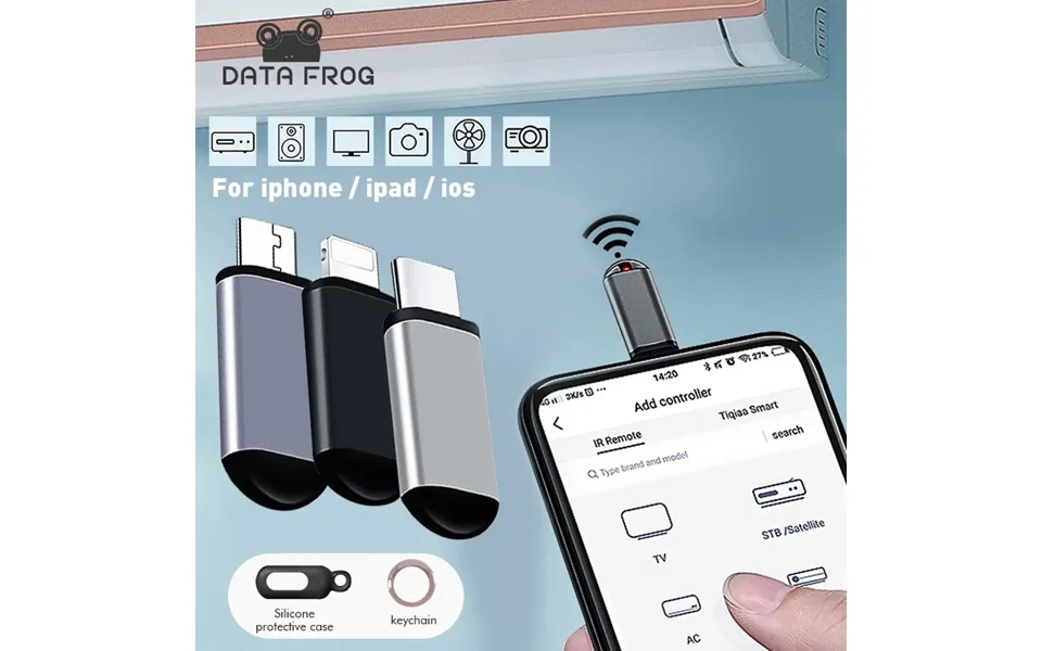 Ir Remote Control For Iphone Ipad Air Conditioner Tv Box Ir Infrared Transmitter App Mini Adapter For Smartphone Micro T