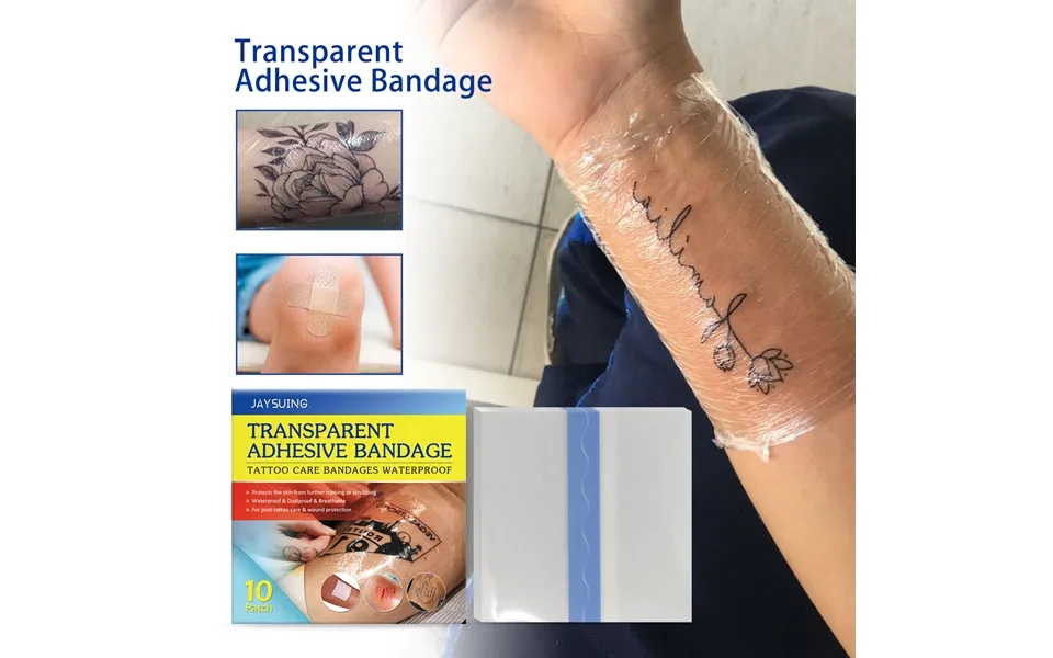 Jaysuing Tattoo Care Transparent Embroidery Protective Film Waterproof Sticker Bacterial Barrier