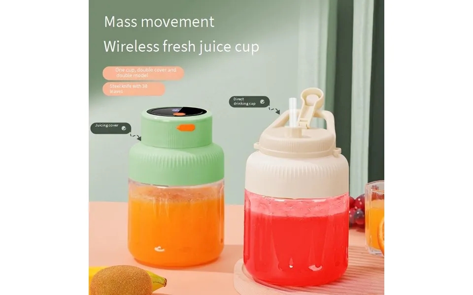 Jll1002 Portable Blender Cup - 150w 18000 Rpm Personal Smoothie Maker With Stainless Steel Blade