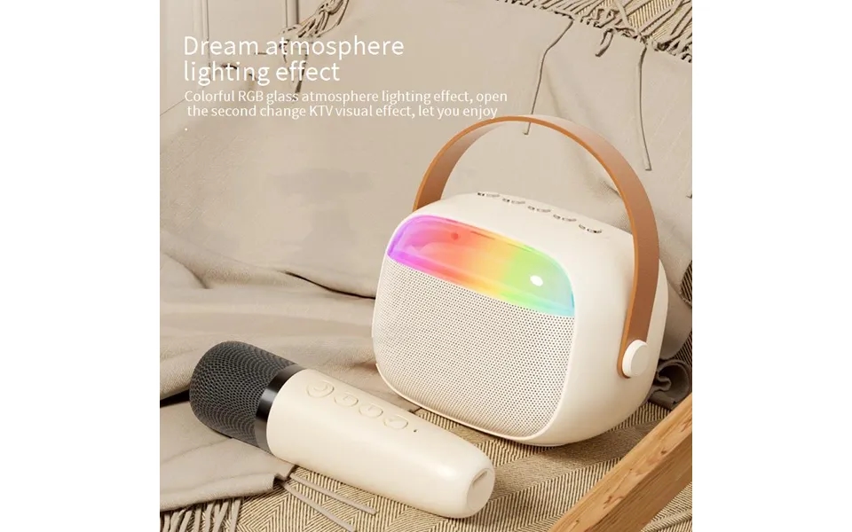 K12 Bluetooth Karaoke Speaker With Wireless Microphone - Portable Singing Speaker For Kids & Family