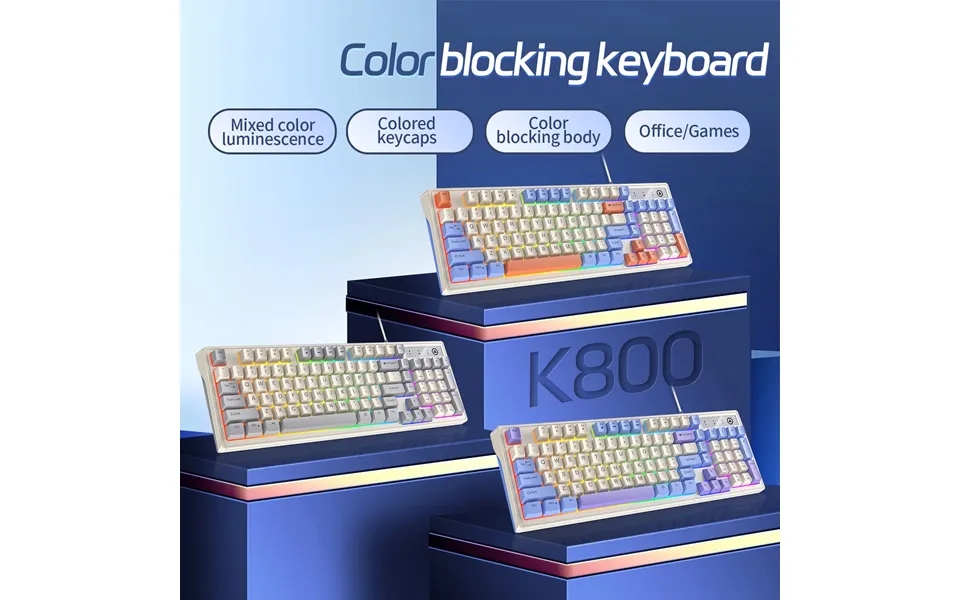 Keyboard Gaming Wired Laptop Desktops Pc Computer Office Accessories Low Profile Gamer Keyboards Set