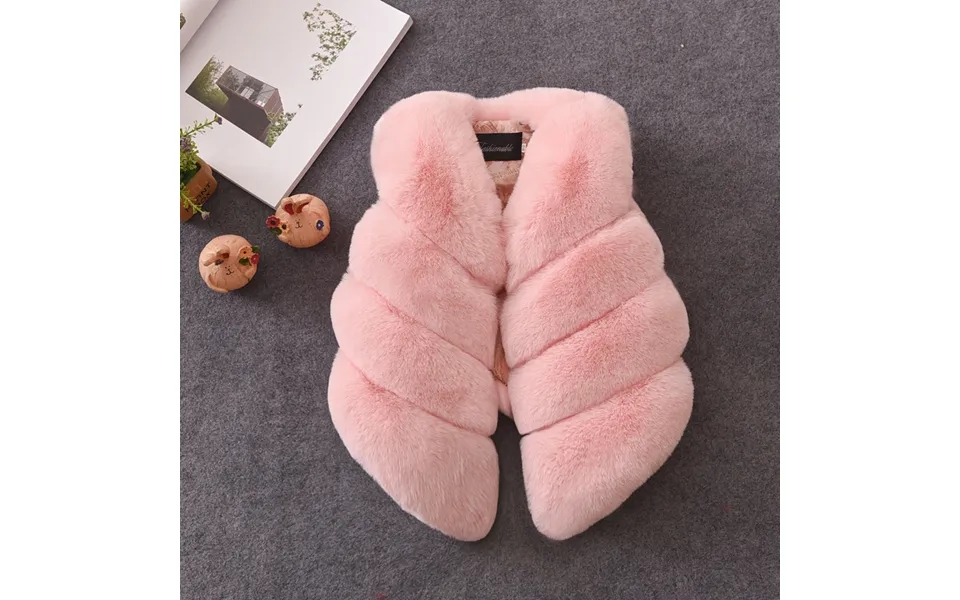 Kid's Clothing Children's Patchwork Fur Vest Boys And Girls Extra Thick Fur Vest Baby Imitation Fur Coat