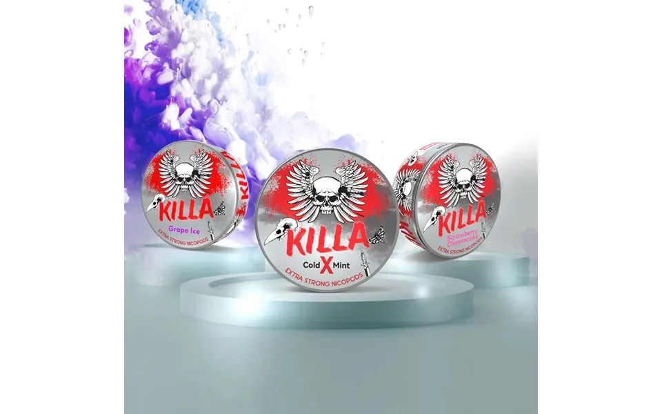 Killa Extra Strong Nicotine Pouches 30mg Snus Refreshment