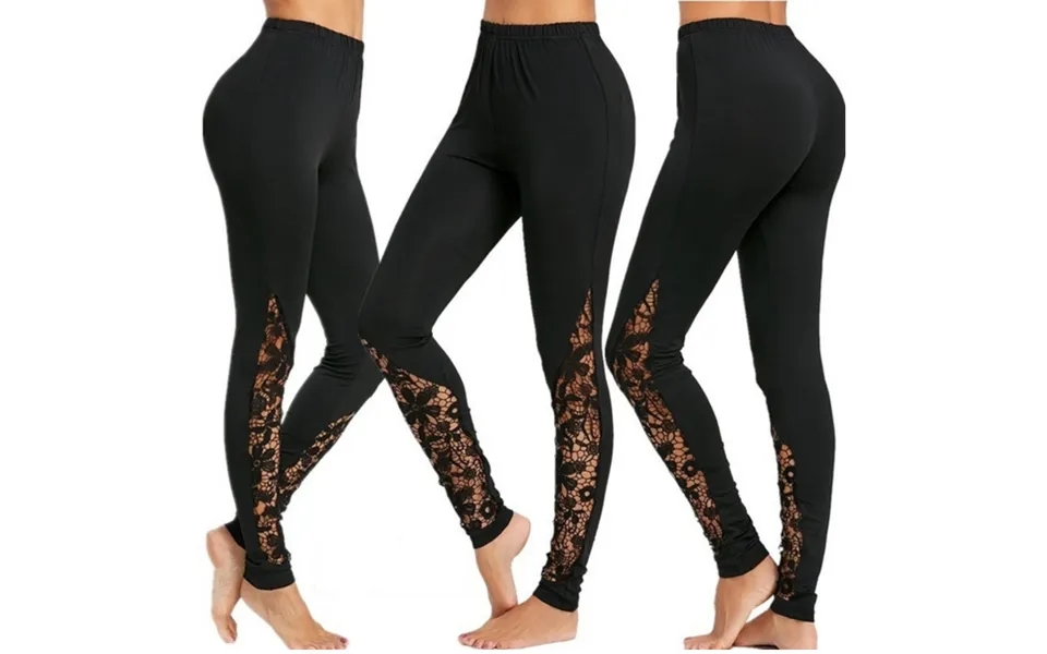 Lace Splice Sexy Slim Fit Sports Casual Yoga Bottom Leggings