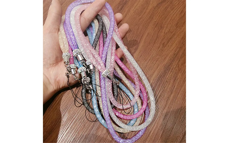 Lamadiaa-crystal Neck Necklace Strap Lanyard - U Disk