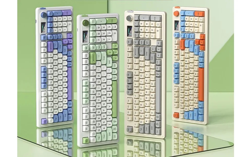 Langtu 98-key Silent Rgb Wired Wireless Bluetooth And Mouse Set For Computer Office Gaming Universal Keyboard