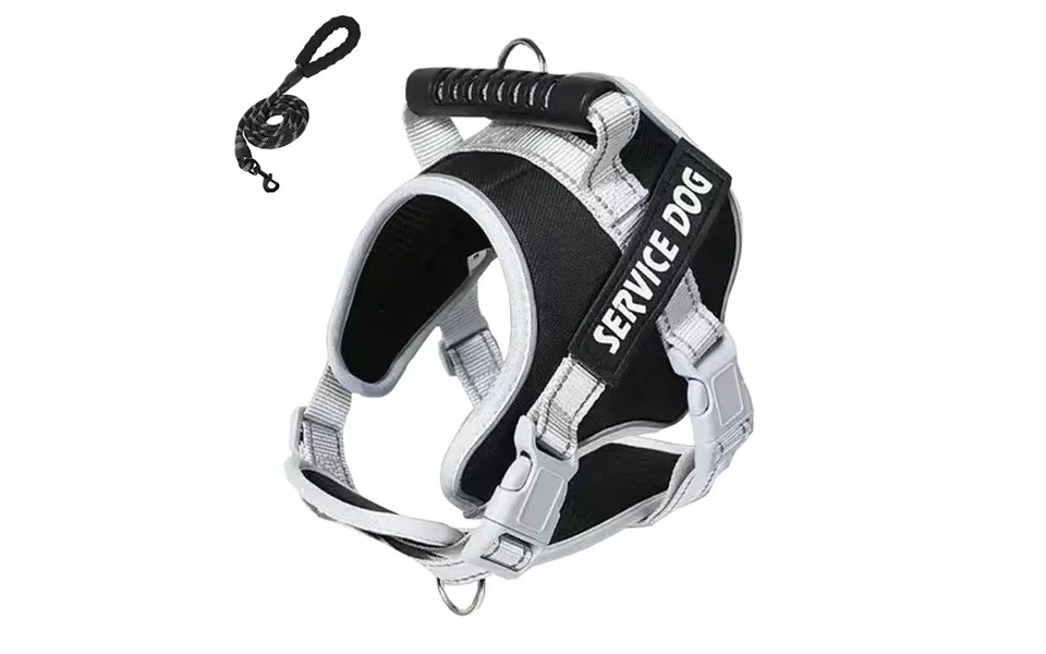 Large Dog Explosion Proof Punch Chest Harness Dog Travelling Leash