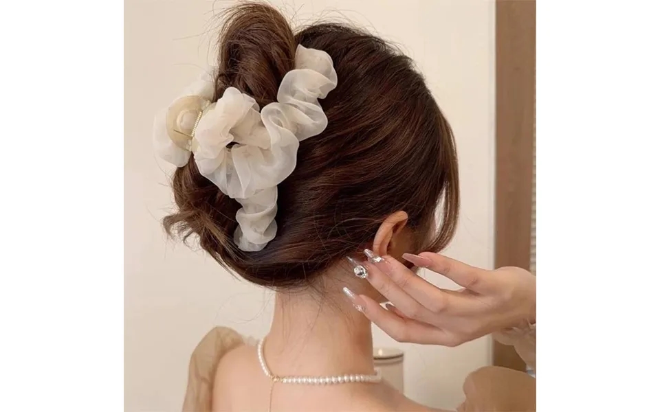 Large Mesh Hairpin Temperament Elegant Women Hair Claw Clips Princess Headdress Fashion Grab Clip Female Hair Accessorie