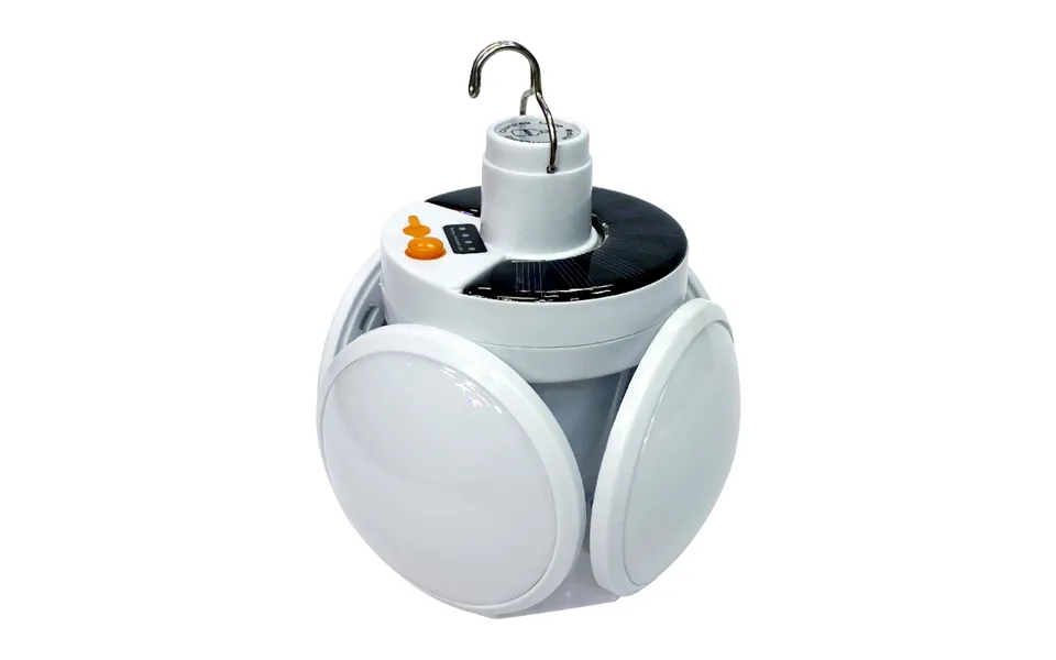 Led High Brightness Football Light Hanging Folding Camping Light Remote Control Solar Folding Football Light