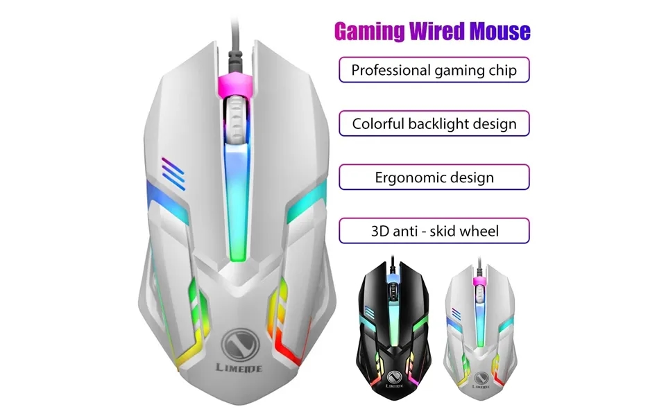 Led Luminous Backlit Usb Wired For Desktop Laptop Mute Office Computer Gaming Mouse