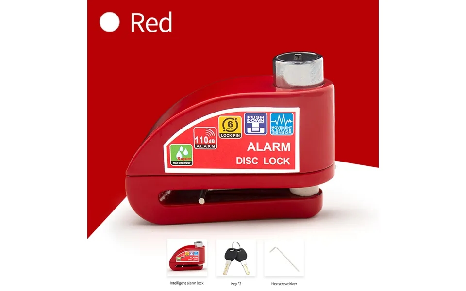 Lock Disc Brake Alarm Aluminum Alloy Security Anti-theft Motorcycle Bicycle Accessories