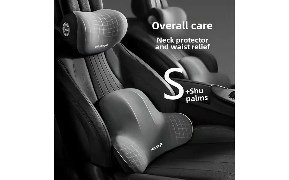 Logo Customized High-end Car Small Headrest Lumbar Support Memory Foam Cushion Lumbar Cushion Backrest Lumbar Pillow Car