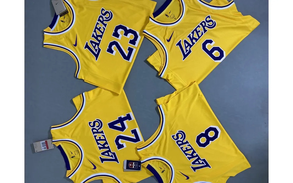 Los Angeles Lakers Adults Men's Dri-fit Basketball James 23 Bryant 24 Davis 3 Jersey All Sizes Yellow