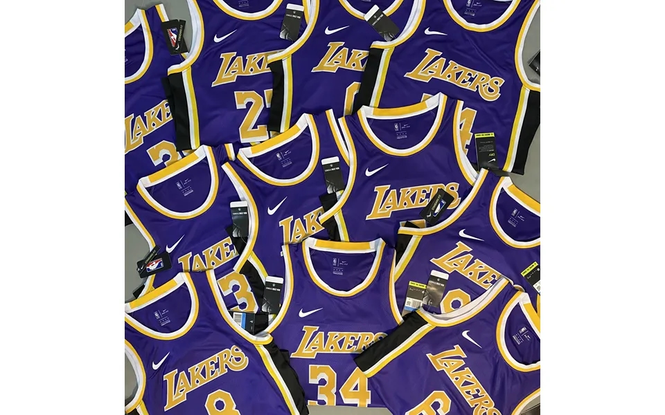 Los Angeles Lakers Adults Men's O-neck Basketball James 23 Bryant 24 O'neal 34 Jersey All Sizes Purple