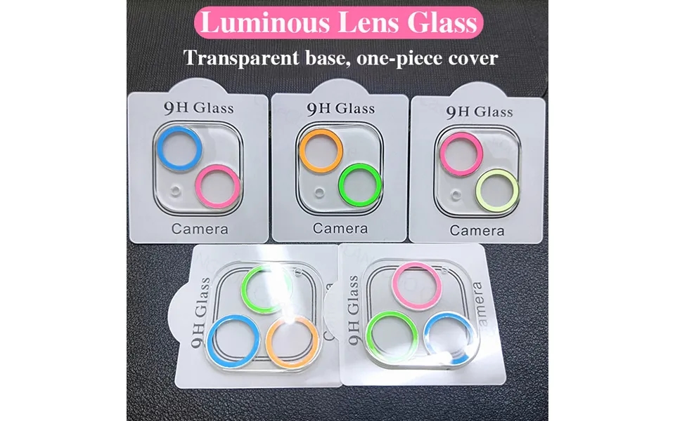 Luminous Camera Lens Tempered Glass For Iphone 11 12 13 Pro Max Camera Screen Protector On For Iphone 12mini 11 12 Pro M